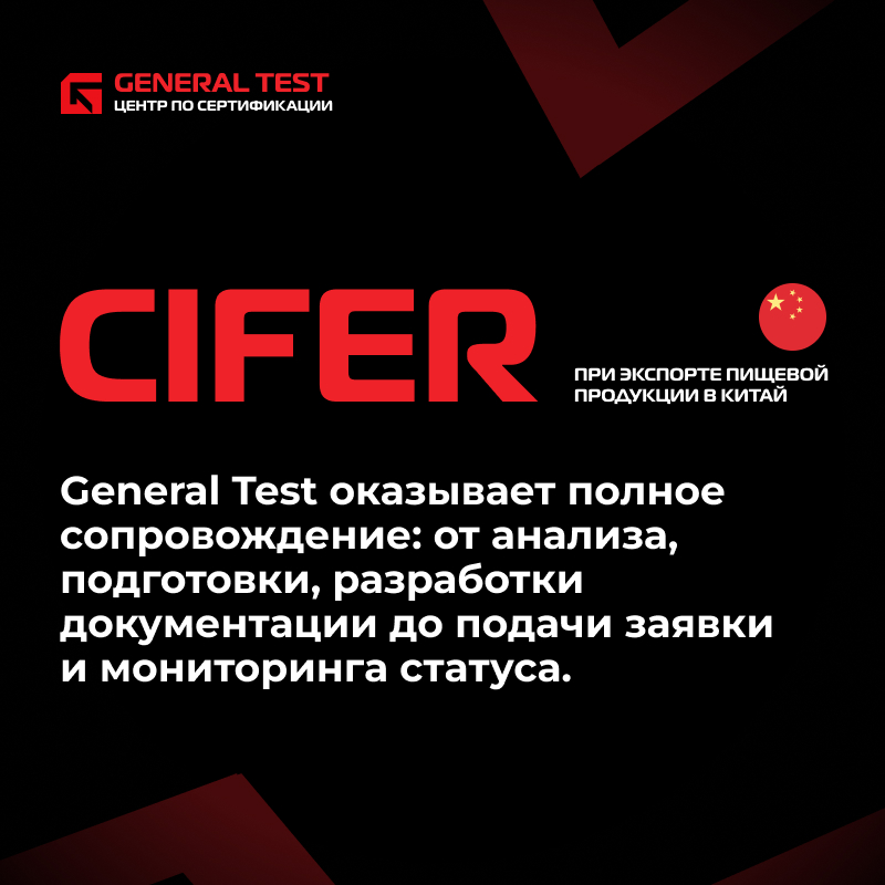 Экспорт пищевой продукции в Китай: регистрация в системе CIFER